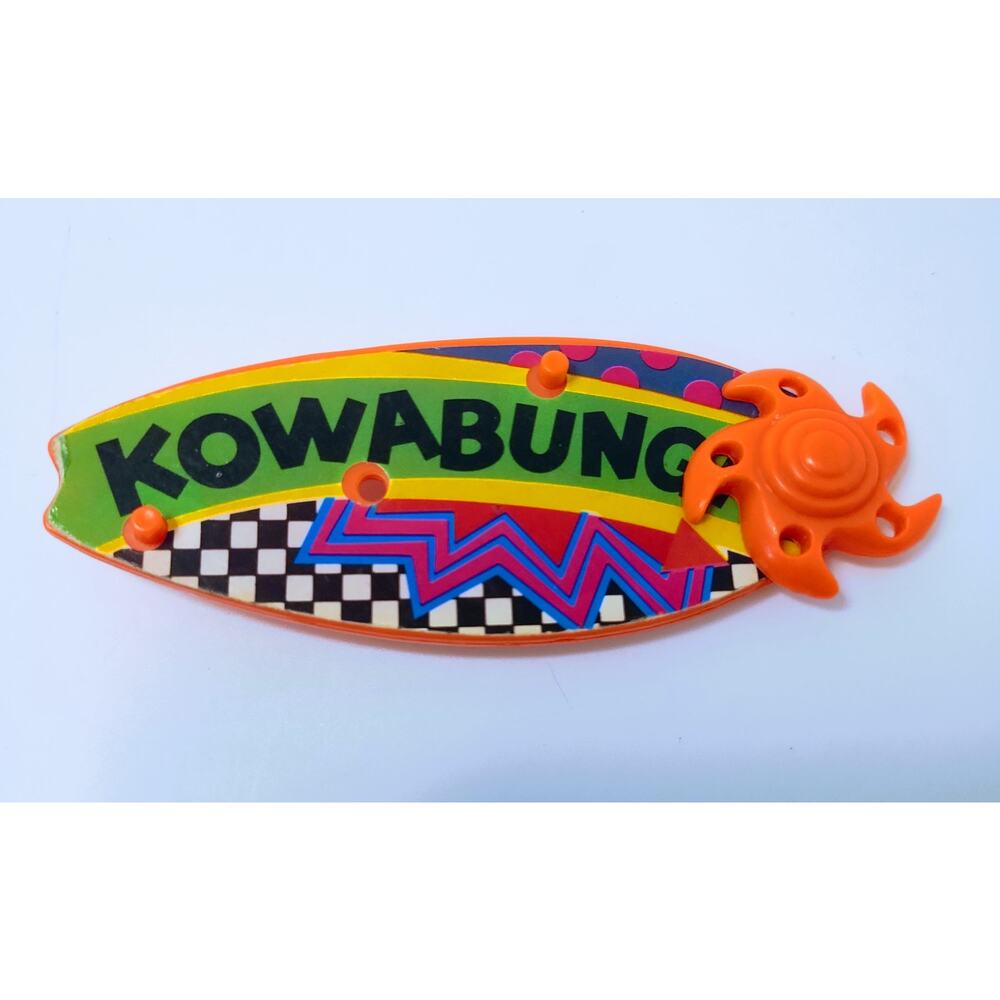 Vintage 1990 Teenage Mutant Ninja Turtles TMNT Michelangelo Kowabunga Surf Board